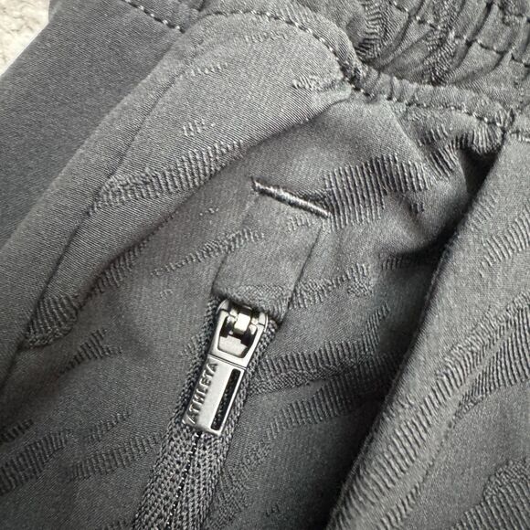 Athleta Brooklyn Jogger Pants Womens 12 Tall Black Zip Pockets Athletic 32x32 - Picture 12 of 16